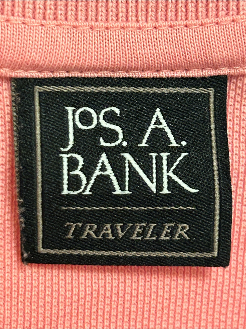 Jos. A. Bank Men's Coral Pink Polo Shirt - Picture 2 of 6